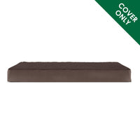 Furhaven Replacement Dog Bed Cover Terry & Suede Mattress, Machine Washable - Espresso, Jumbo Plus (XX-Large) Terry & Suede (Espresso) 53.0