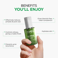 Oshea Herbals Neempure Anti Acne & Pimple Face Serum for Acne Prone Skin | Reduces Acne, Pimples & Controls Sebum with Retained Moisture Balance | Enriched with Neem & Willow Bark Extract 30 ml