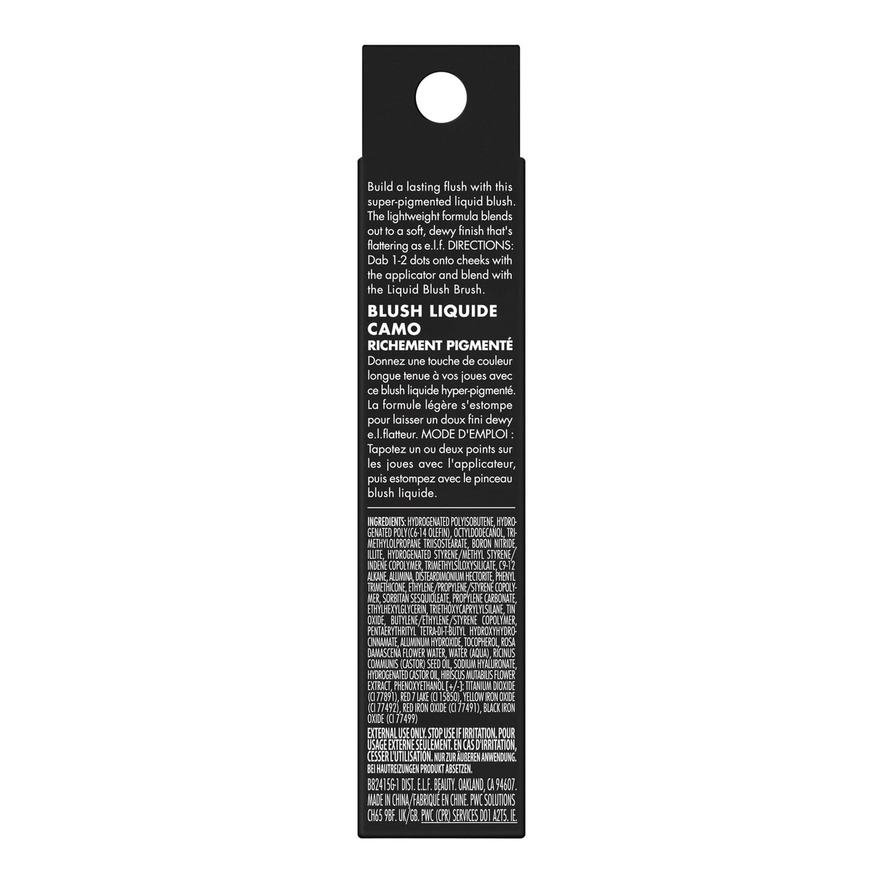 e.l.f. Camo Liquid Blush, Long-lasting Liquid Blush For High-pigment Color, Creates A Soft, Dewy Finish, Vegan & Cruelty-free, Peach Perfect