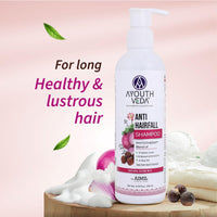 Ayouthveda Anti-hairfall Shampoo | Salfate & Paraben Free | Prevents Dandruff & Itchi Scalp | Cleanse, Conditions & Purifies Hair & Scalp | Improve Hair Density & Texture (Pack Of 2-200ml each)