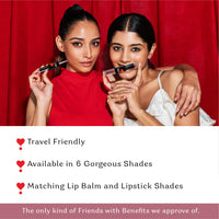 Color Cupid 2 in 1 Tinted Lip Balm + Liquid Lipstick | Intense color pay off & moisturization | Infused with Hyaluronic Acid & Jojoba Oil | Friends with Benefits | Nude & Play