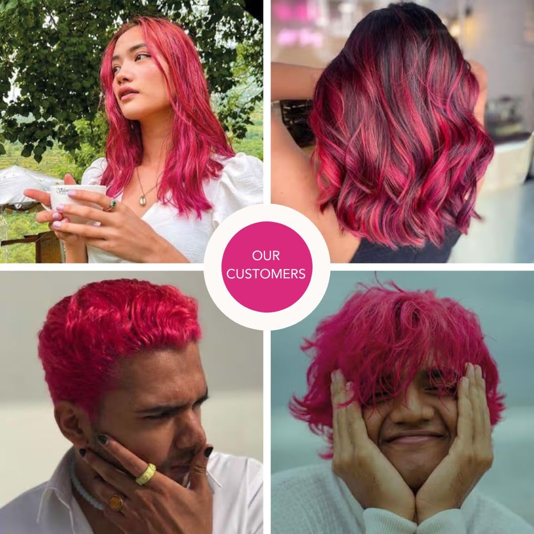paradyes Top-Up Semi-Permanent Carola Pink Diy Conditioner Based Hair Colour, 120 Gm,All,Unscented,1 Count