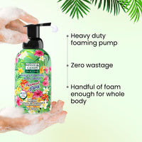 Bryan & Candy Luxury Foaming Body Wash with Pentavitin, Pro Vit B5, Argan Oil, Skin Friendly pH 5.5, All Skin Types, 400 Ml (Tropical Fling)