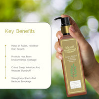 Khadi Traditional Premium Henna, Shikakai & Honey Shampoo for Women and Men, Sulphate & Paraben Free Shampoo for Daily Usage, Natural Cleanser for Scalp Protection and Hair Growth, 200 ml