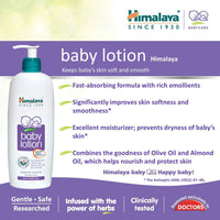 Himalaya Baby Lotion (400ml) & Himalaya Extra Moisturizing Baby Soap (75g, Buy 3 Get 1 Free)