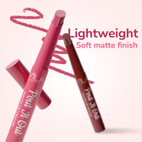 Mila Beauté Pout It Out Matte Lip Crayon | Highly Pigmented & Enriched With Jojoba Oil | Soft Matte Finish | Creamy & Light Weight Texture | Smooth Glide Application | Shade - (Mulan 1.25g)