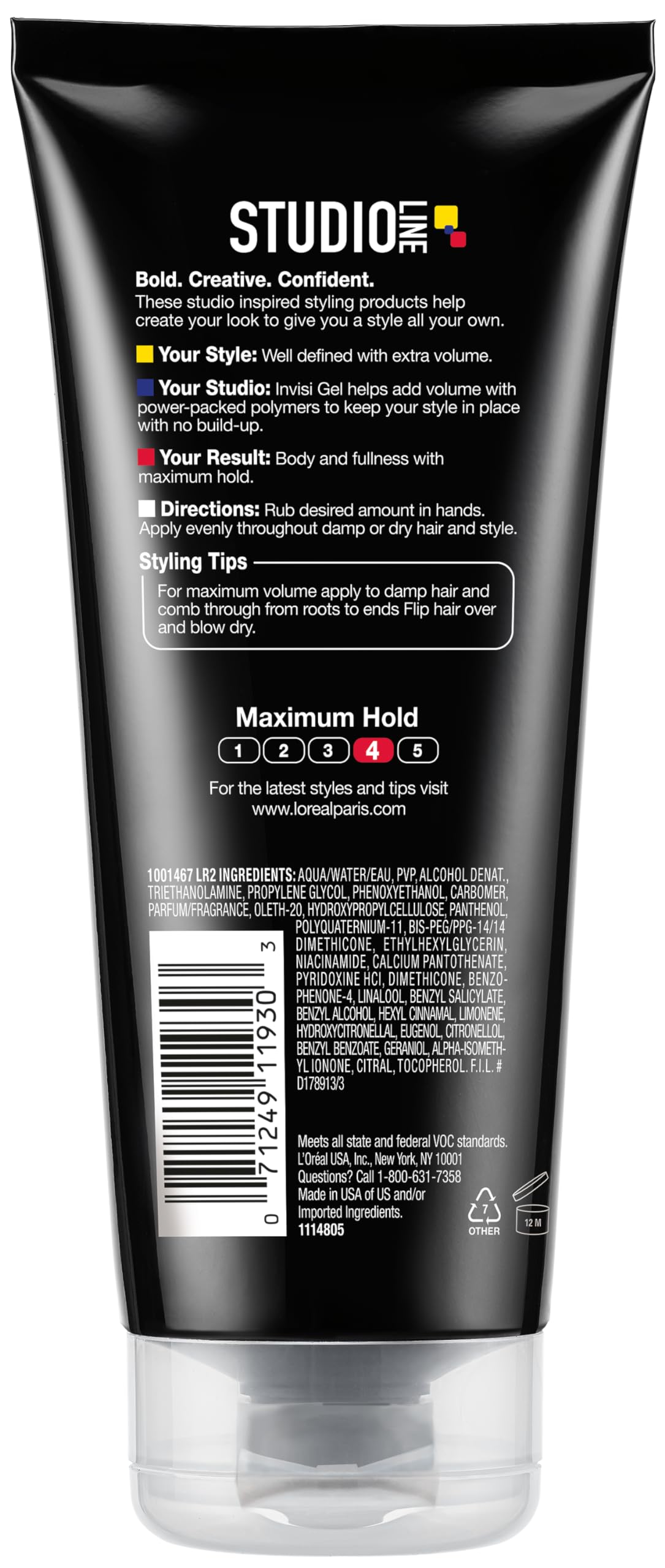 Studio L'Oreal Paris Line Extreme Hold Above It All Invisi Gel, 6.8 Oz.