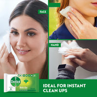 Dettol Germ Protection Wet Wipes for Skin & Surfaces, Original - 40 Count (Pack of 3)|| Moisture-Lock Lid