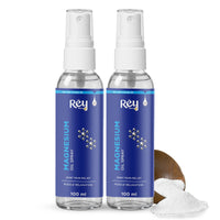 Rey Naturals Magnesium Oil Spray For Feet|Magnesium Oil For Full Body Relax & Joint Care|Massage Oil For Pain Relief|Magnesium Oil For Feet, Better Sleep, Cramp Relief| Pain Relief Oils 100ml (2)