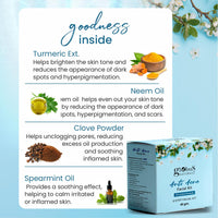 Globus Naturals Facial Kit Combo-Oil Control Anti Acne & Deep Cleansing Charcoal Men Facial Kit, For All Skin Types
