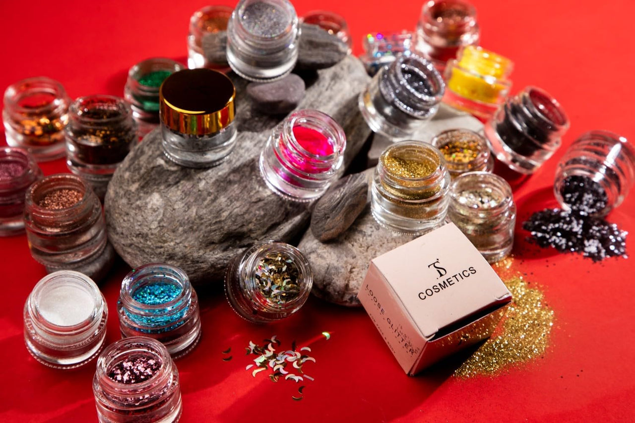 Loose Glitter Eyeshadow powder shiney Glitter (Graphite)