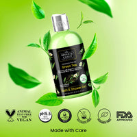 Bryan & Candy Green Tea Shower Gel (300ml) with Aloe Vera. Gentle, Moisturizing Body Wash for Soft, Supple Skin