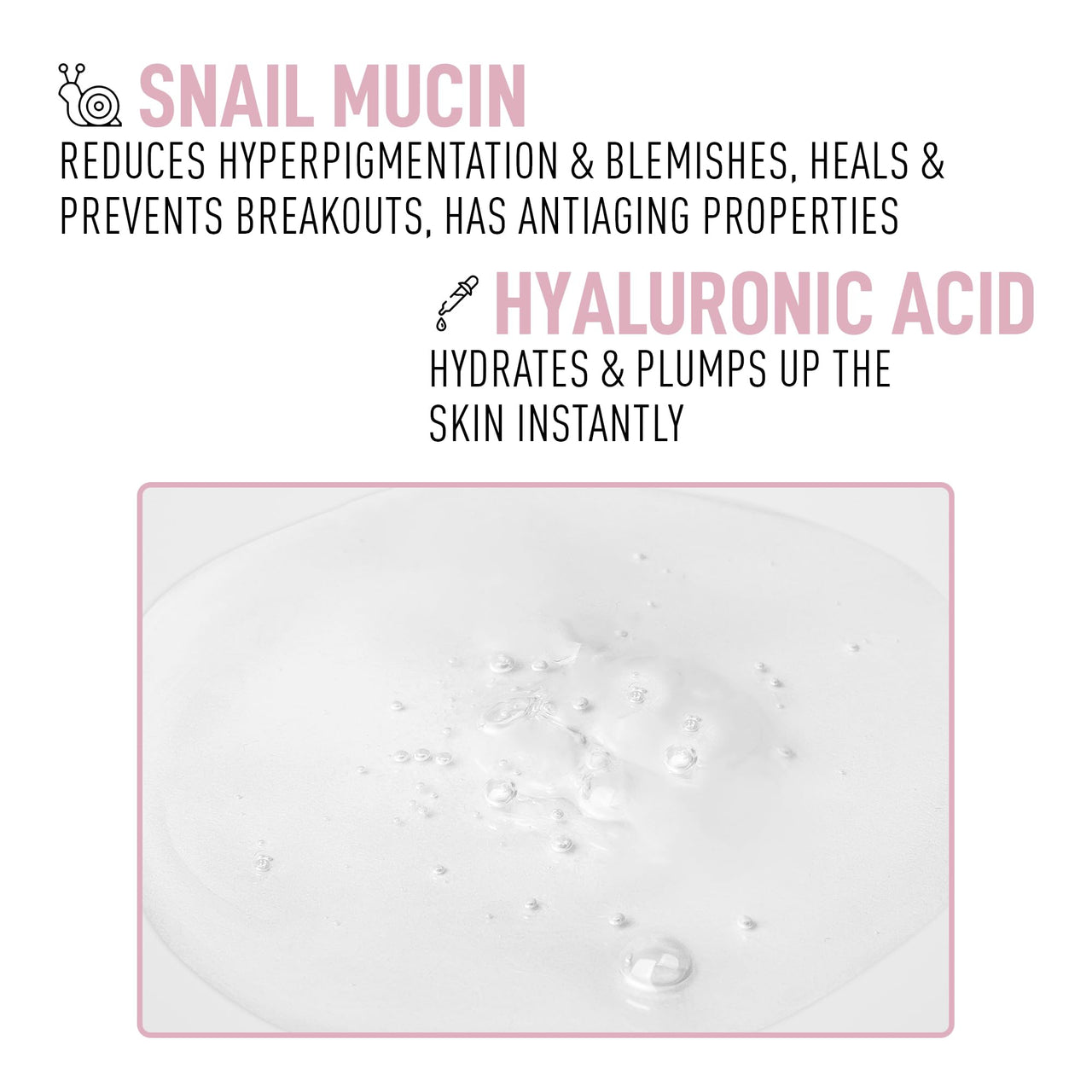 RENEE Snail 99 Mucin Serum for Face - Contains 99% Snail Secretion Filtrate & Hyaluronic Acid - Intense Hydration, Blemishes, Wrinkles & Spot Correction, Anti Ageing, Skin Firming - All Skin Types
