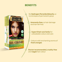 INDUS VALLEY Ammonia Free Natural Semi-Permanent Gel Hair Colour Burgundy 3.6 for Men & Women with 100% Grey Coverage & Long Lasting -220GM (pack of 3)