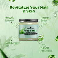Organic Netra Pure Aloe Vera Gel with Vitamin C & E for Skin, Face and Hair | Helps to Repair and Smoothens Hair | Relax and Renew your Skin and Scalp |Paraben Free & Sulphate Free - 200 Gm