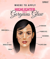 Insight Cosmetics Glitter Makeup Highlighter, 3.5 gm & Insight Cosmetics Crème Blusher, Face Makeup, Dusty Rose, 3.5 gm