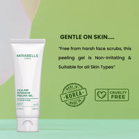 Mirabelle Korea Cica-Pep Intensive Peeling Gel 100ml | Gentle Exfoliation with Papain & Peptides | Soothing Centella Asiatica | Hydrating & Brightening Face Exfoliator | Korean Skincare for Men & Women