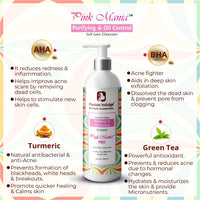 Passion Indulge Professional Anti-acne Face Cleanser Pinkmania PRO- 500 ml, Skin Purifying, Oil Control with AHA BHA