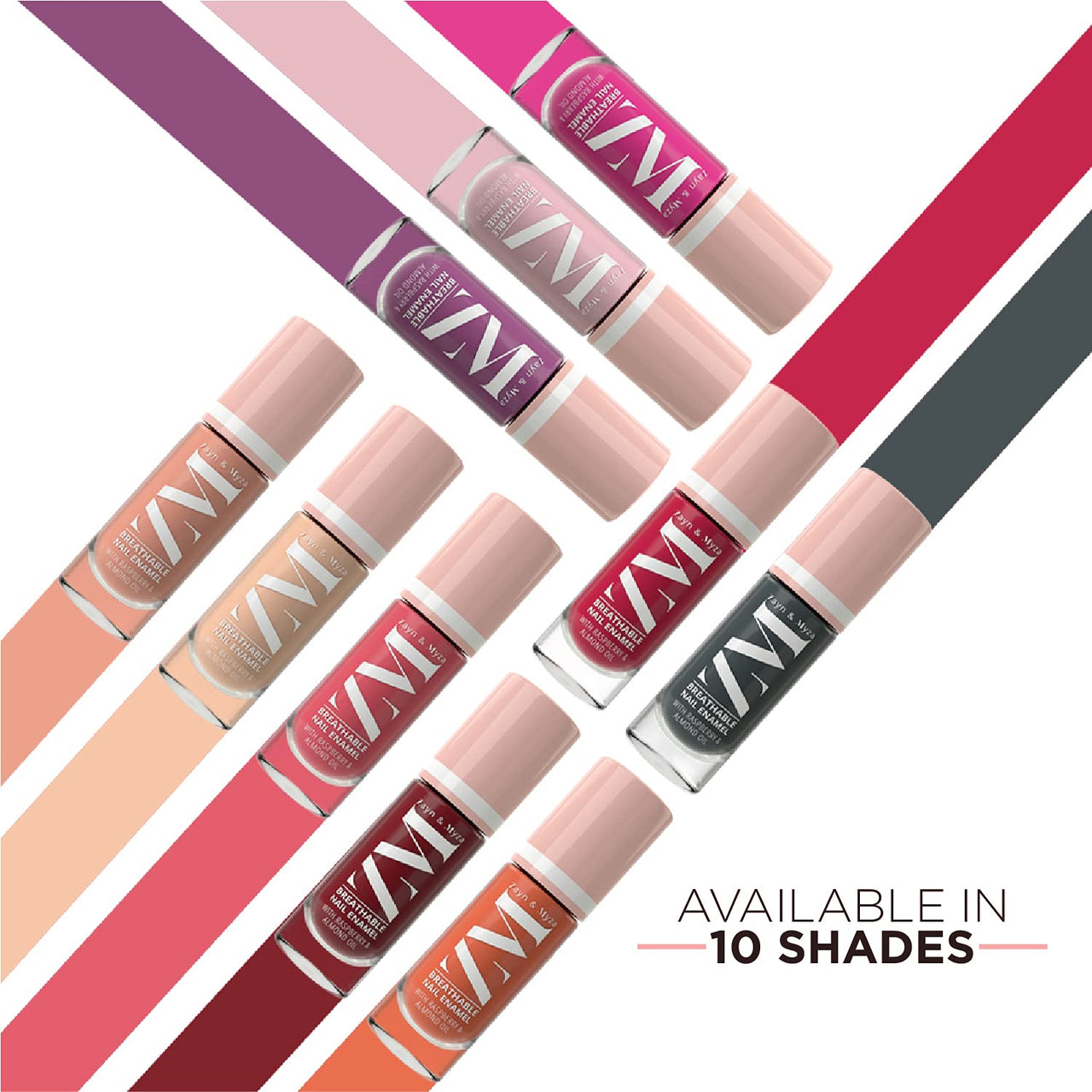 ZM Zayn & Myza Breathable Nail Enamel - Pink Popsicle | Smooth Application | Quick-Drying I Longlasting I Chip-Defiant I Water Permeable | Glossy Finish | 100% Vegan, 6 ml