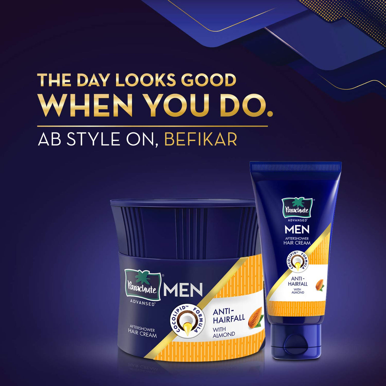 Parachute Advansed Almond Hair Cream, 100Ml |Anti Hairfall | Dry Hair Cream After Shower |Non Sticky Oil Replacement Hair Cream & PDeep Nourish Body Lotion For Women & Men, Dry Skin, 250Ml, 4 count