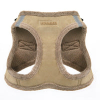 Voyager Step-In Plush Dog Harness  Soft Plush, Step In Vest Harness for Small and Medium Dogs by Best Pet Supplies - Harness (Latte Suede), S (Chest: 14.5 - 16