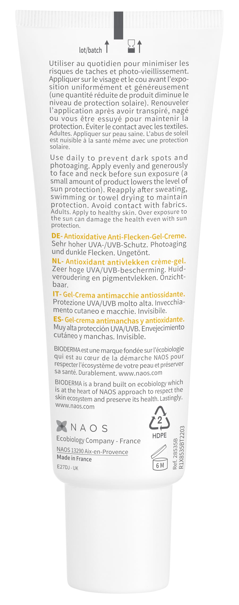 Bioderma Photoderm Spot Age SPF 50+ Reduces Spots and Wrinkles Antioxidant Boosted Sunscreen, 40ml