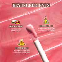 Just Herbs Serum Infused Lip Gloss for Women, Lighweight Non-Sticky High Glossy Moisturizing and Hydrating Lip Gloss 3 ml (Juicy Berry)