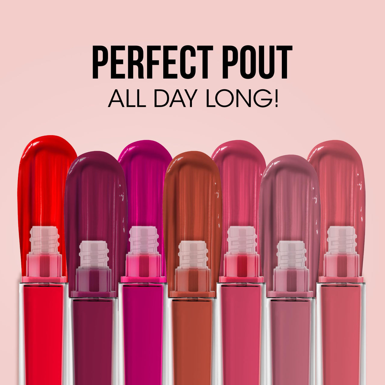 OG Beauty Moisture Lock Liquid Lipstick - Berry Blossom, Rich Colour Payoff, Long-Lasting, Smudge-Proof, Matte Finish, Hydrating, Plumping Lip Color, Enriched with Hyaluronic Acid & Vitamin E, 4.5 mL