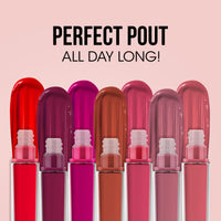 OG Beauty Moisture Lock Liquid Lipstick - Berry Blossom, Rich Colour Payoff, Long-Lasting, Smudge-Proof, Matte Finish, Hydrating, Plumping Lip Color, Enriched with Hyaluronic Acid & Vitamin E, 4.5 mL