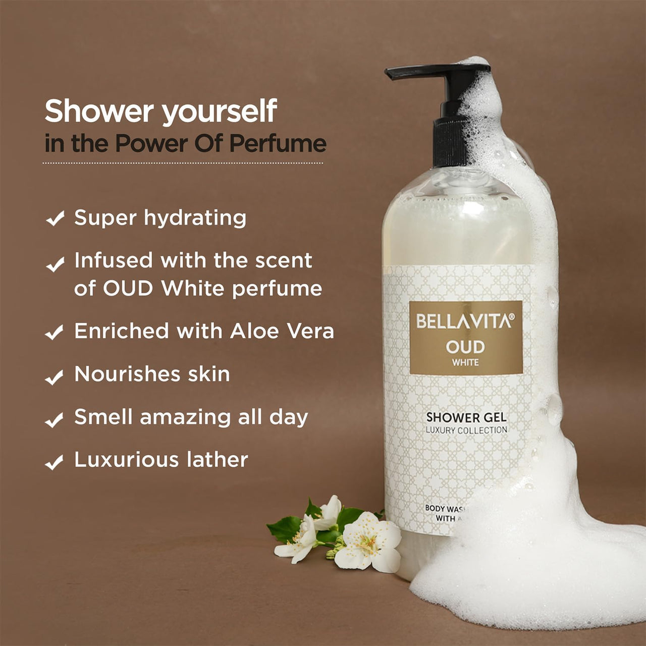 Bella Vita Luxury KLUB Man Body Wash Refreshing Shower Gel for Deep Cleansing, Hydrating, Moisturising, Softer & Smoother Skin with Aloe Vera 500 Ml