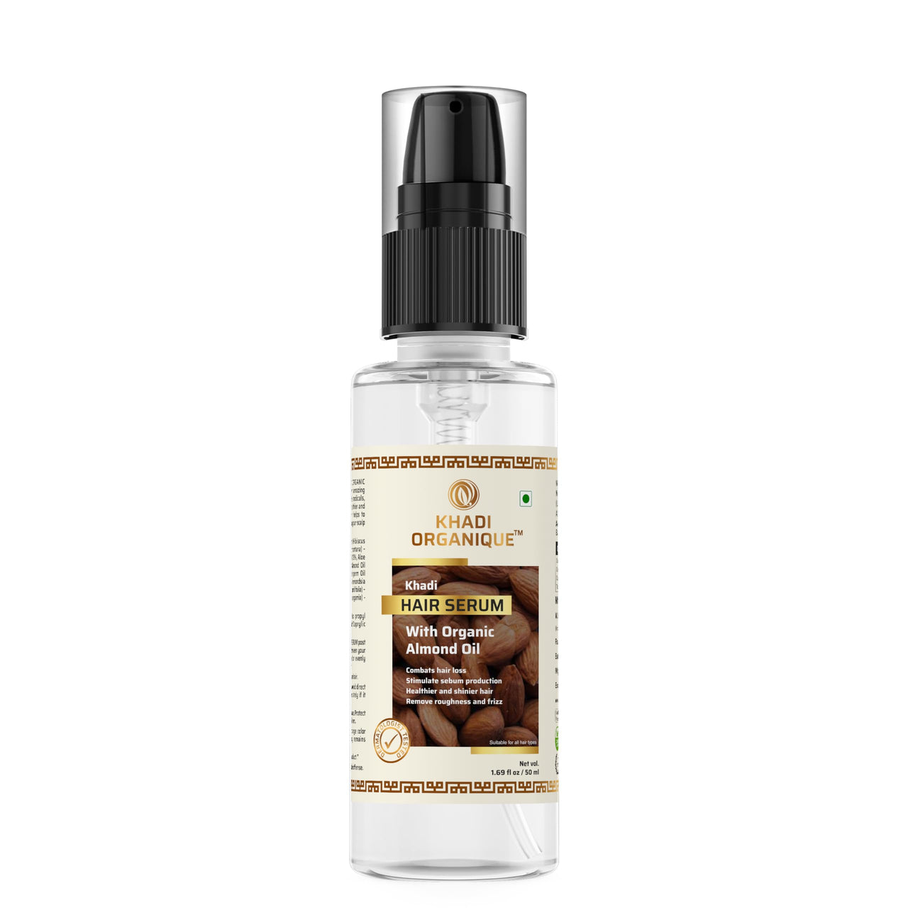 Khadi Organique Hair Care Serum 50ML With Tea Tree Shampoo 200ML For Reduce Hair Fall
