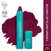 Parul Garg Beauty Creamy Matte Lip Crayon | Soft Matte & Hydrating Formula with Almond Oil & Vitamin E | Rich Pigment & Comfortable Wear | 100% Vegan (Bold Beauty 32)