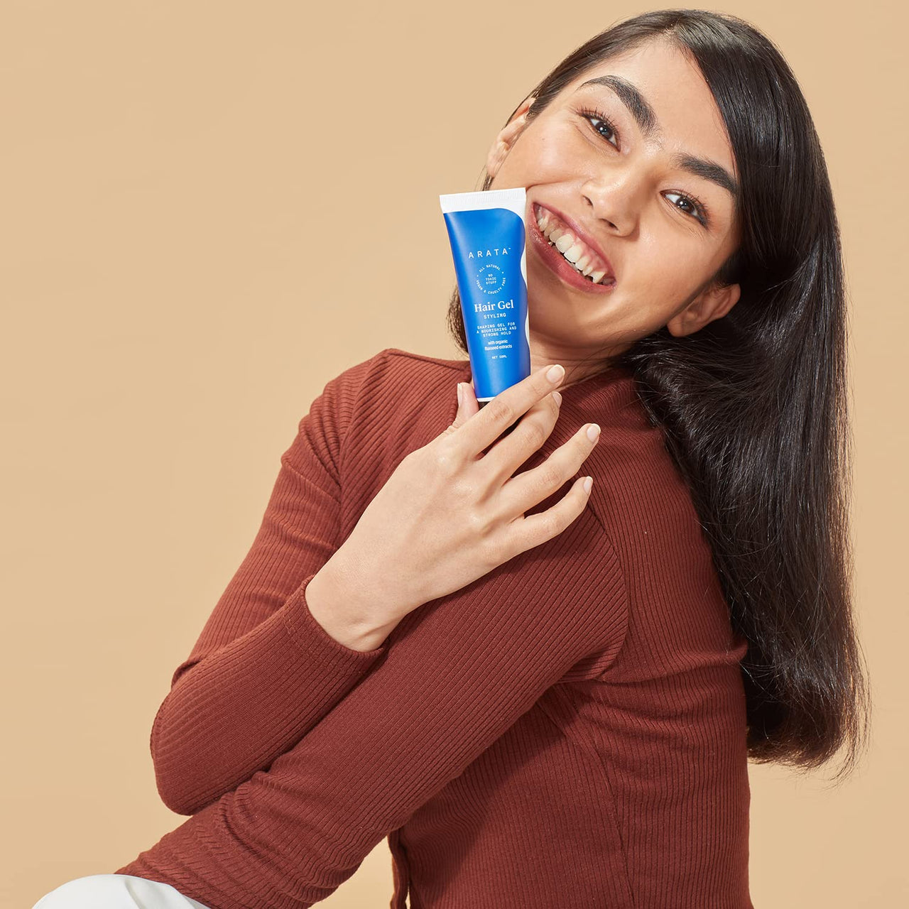 Arata Styling Combo of 2 - Styling Hair Cream (50 ML) & Styling Hair Gel (50 ML) | For Glossy & Matte Looks | Soft & Strong Hold | Defined, Frizz-Free Hair | Adds Texture & Boosts Moisture | For All Hair Types