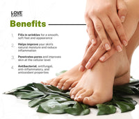 Love Earth Organic Foot Cream With Green Tea & Jojoba Oil For Cracked Dry and Rough Heels 50gm