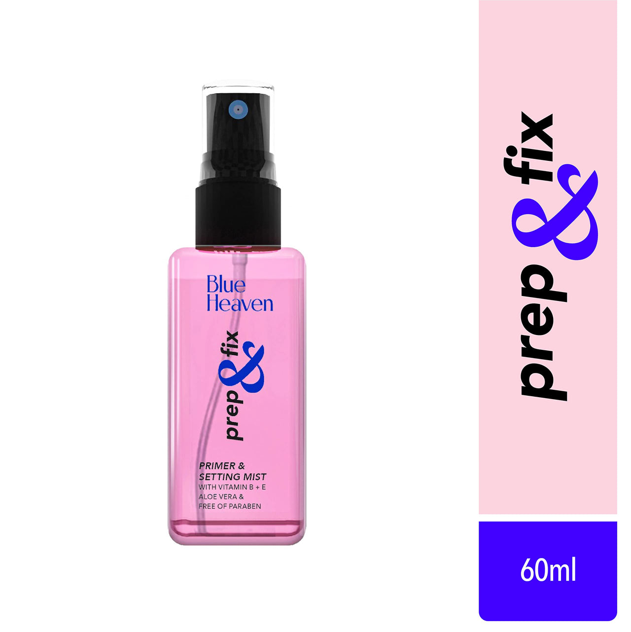 Blue Heaven Prep & Fix 2 in 1 Primer + Makeup Fixer | Infused With Aloe Vera and Vitamin-E | Setting spray & Primer for Face Makeup 60ml