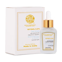 RYLLZ ESSENTIALS Retinol 0.6% Anti Aging Night Serum | with Coenzyme q10, Bakuchiol Oil, Squalane, Rosehip Extract, Azelaic Acid & Niacinamide | for Fine Lines & Wrinkles | For All Skin Types | 30ml