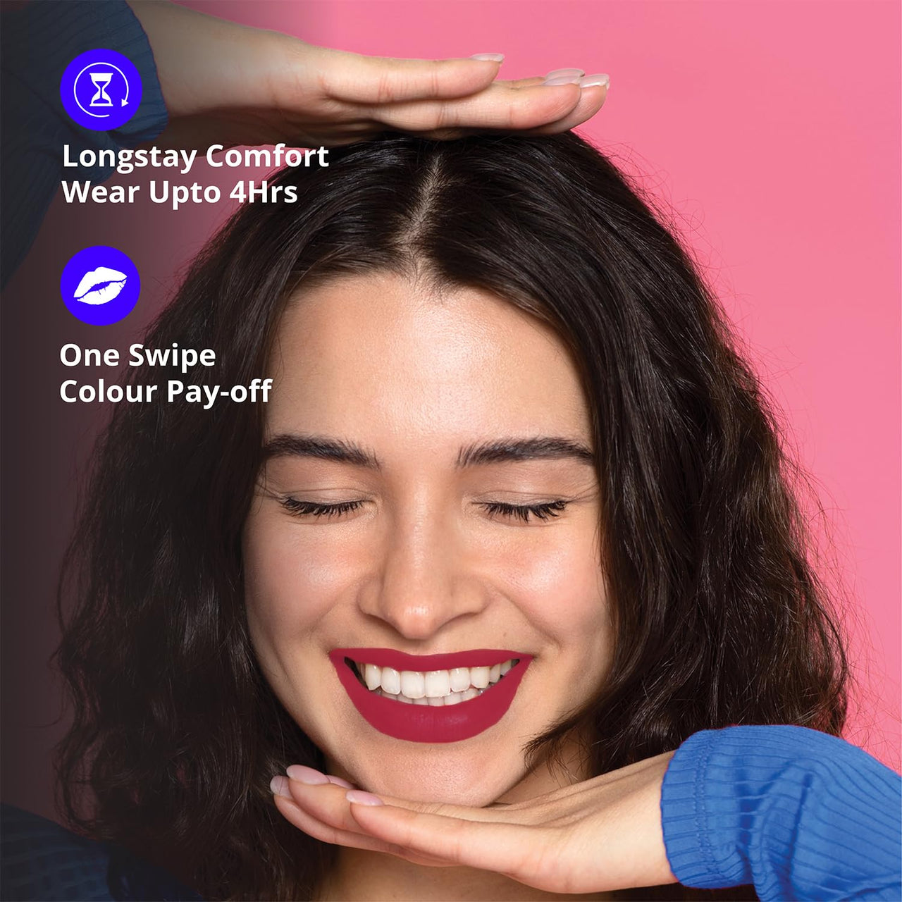 Blue Heaven Get Matte Lipstick | Soft Matte Finish and Lightweight Formula | Intense Pigment | Long-Lasting Lipsticks For Women | 109 | 4GM