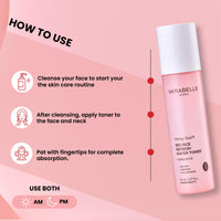Mirabelle Korea Hong Ssal Red Rice Refresh Water Toner 150 ml | Tightens Pores & Moisturize | Women & Men | Korean Skincare