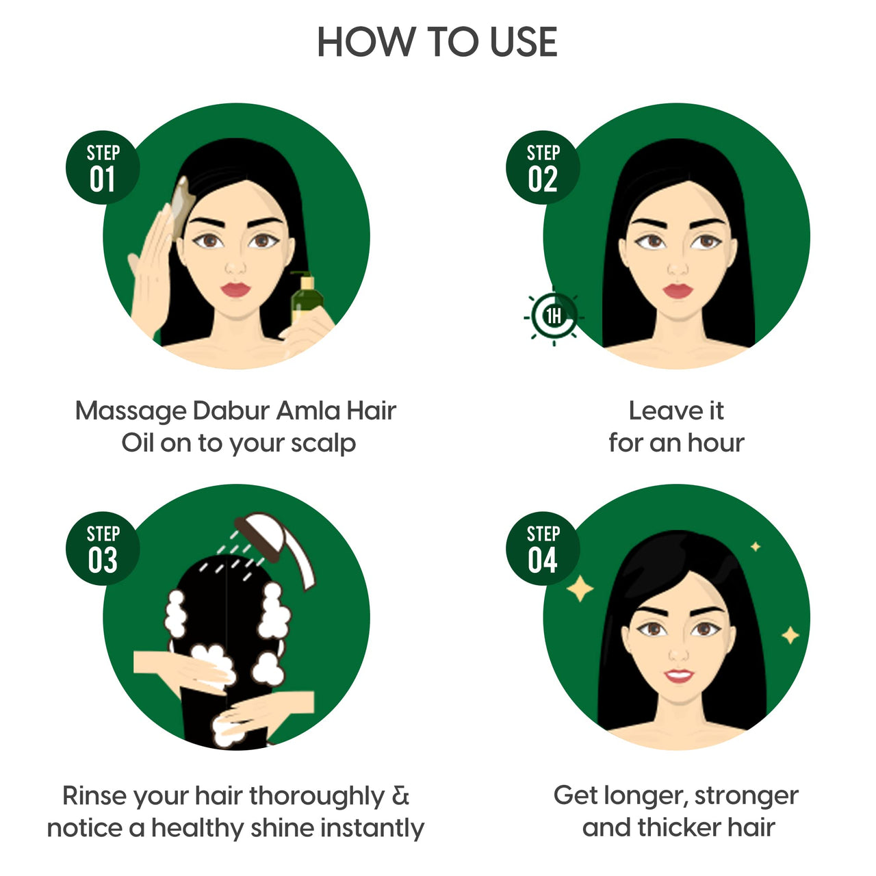 Dabur Amla Hair Oil - 550 ml | For Strong, Long and Thick hair | Nourishes Scalp | Controls Hair Fall, Strengthens Hair & Promotes Hair Growth