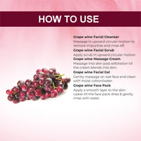 Bee One Grape Wine Facial Kit 125g | All Skin Types Skin For Women Prevents from Anti Aging Glowing Skin