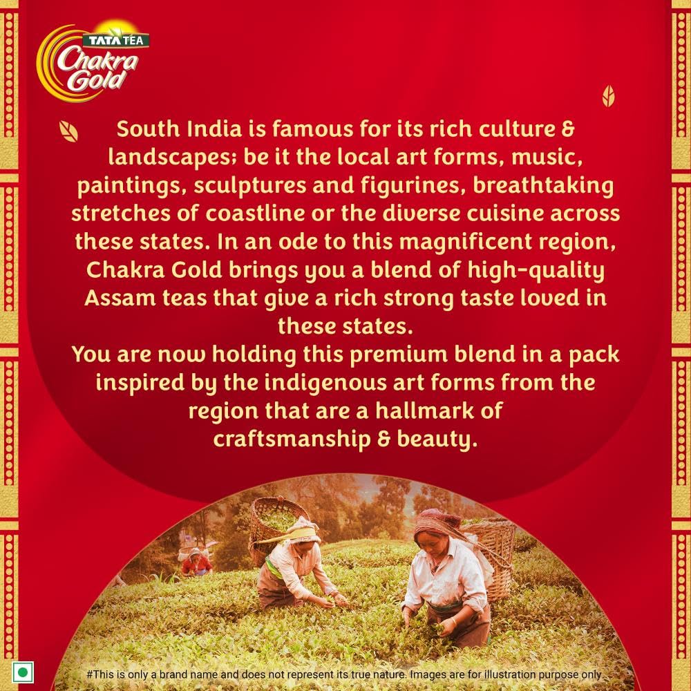 Tata Tea Chakra Gold | Strong Tea With Long Lasting Taste | Black Tea ,250 Gram