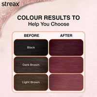 Streax Gel Hair Colour for Women & Men, Burgundy 3.16 , 150ml|Hair Colour Burgundy|100% grey coverage |Long Lasting Hair Color, easy to use| Ammonia Free Hair Color, No Paraben & Sulphate