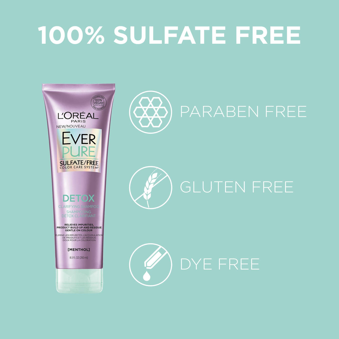 L’Oréal Paris Ever Pure Scalp Care+Detox Shampoo 250Ml