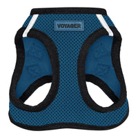 Voyager Step-in Air Dog Harness - All Weather Mesh Step in Vest Harness for Small and Medium Dogs and Cats by Best Pet Supplies - Harness (Blue/Black Trim), XL (Chest: 20.5-23