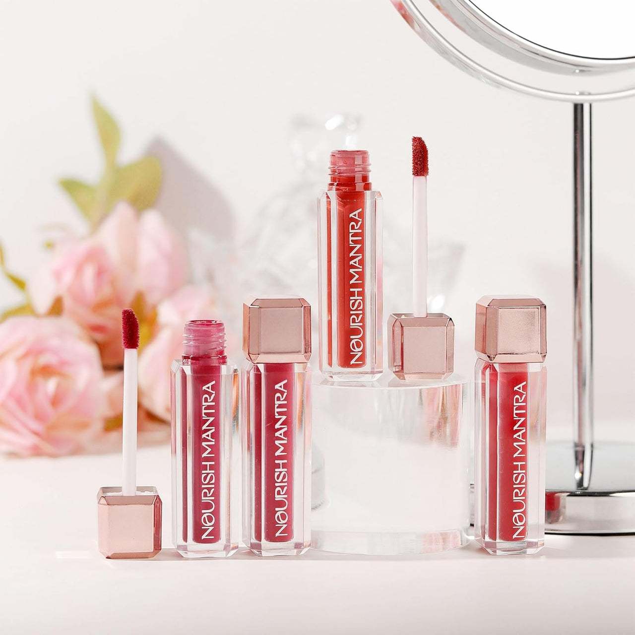 Nourish Mantra’s Spice & Shanti Lipstick (3.5ml)/ Creamy Matte Liquid Lipstick with SPF/Water Proof/Smudge Proof/Transfer Proof/Long Lasting/Suits All Skin Tones