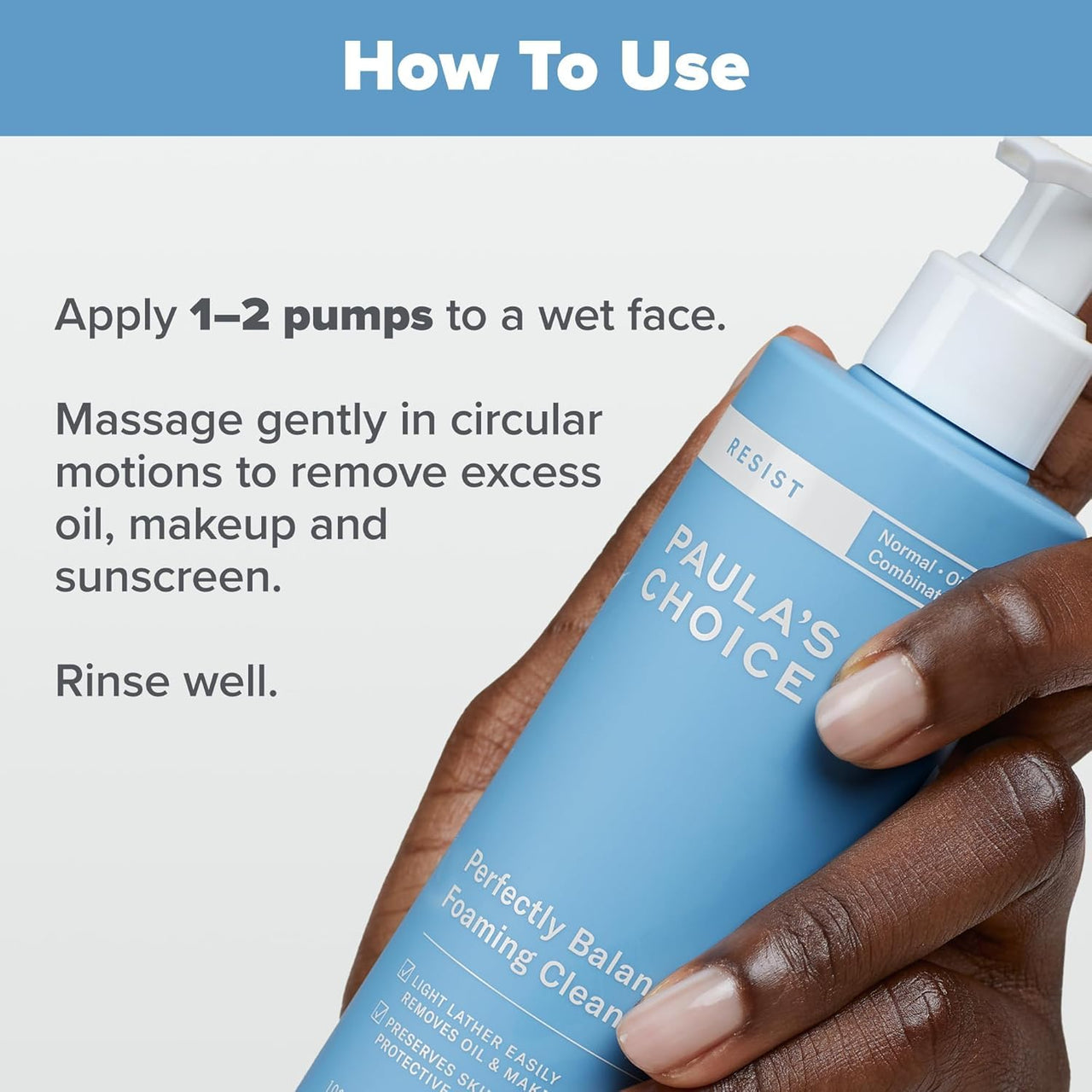 PAULA'S CHOICE RESIST Perfectly Balanced Foaming Cleanser, Hyaluronic Acid & Aloe, Anti-Aging Face Wash, Large Pores & Oily Skin, 30 ml (Travel Size) (27837)