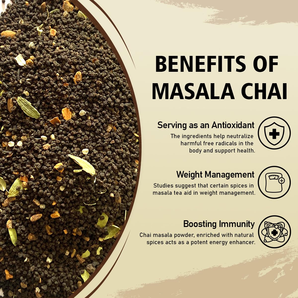 Golden Tips Masala Tea Bags (100 Cups) 100% Natural, 200 g