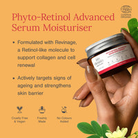 Juicy Chemistry Phyto-Retinol Advanced Serum Moisturiser, 50 g | Anti-ageing Serum Powerhouse for Smoother, Softer and Glowing Skin | Vegan Serum for Face