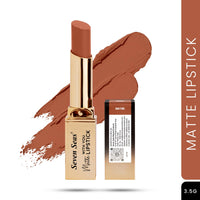 Seven Seas Matte With You Long Lasting Lipstick | Smooth Application |Transferproof & Smudge Proof | Highly Pigmented Lipstick for Women (Fire)