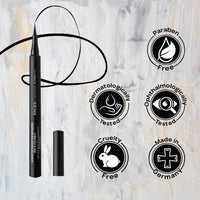 FACESCANADA Ultime Pro A Matte Made in Heaven Ink Eyeliner - Black, 1.2 ml | Felt Tip Pen Liner For Ultra Fine Application | 24 Hr Long Stay Formula | Waterproof, Smudgeproof & Transferproof